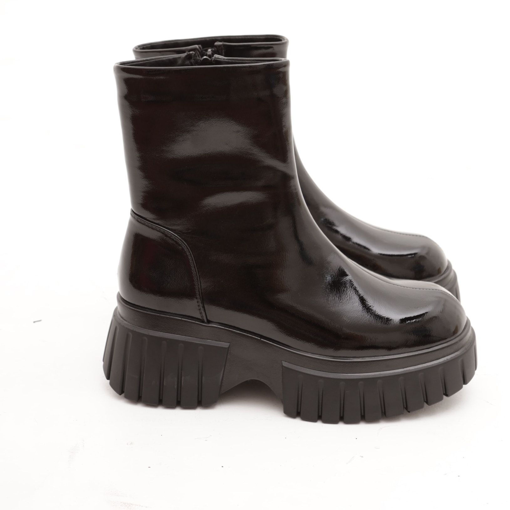 STIVALETTO LISCIO PLATFORM NERO