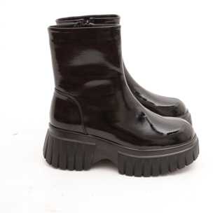 STIVALETTO LISCIO PLATFORM NERO