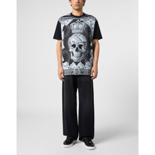 PHILIPP PLEIN Camiseta de cuello redondo y manga corta SKULL