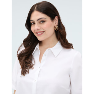 Fiorella Rubino - Camisa de popelina de algodón - Blanco