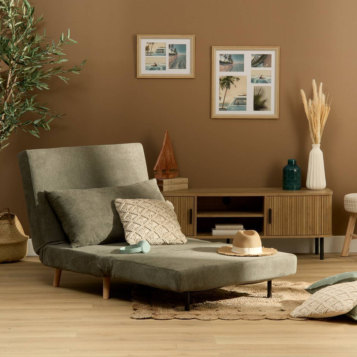 Fauteuil Kora 92x88x82 cm Vert Cedre