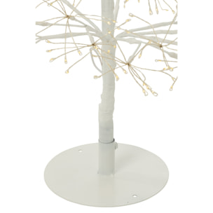 J-Line décoration Arbre - blanc chaud - acier - blanc - medium - LED