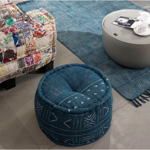 Tomasucci Pouf rond YARA BLEU Bleu