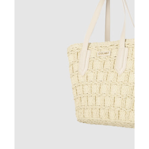 Bolso - Blanco - Medida: 35 cm x 25 cm x 15 cm