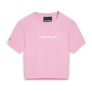 Camiseta Tomorrow Cropped Rosa Mujer D.Franklin