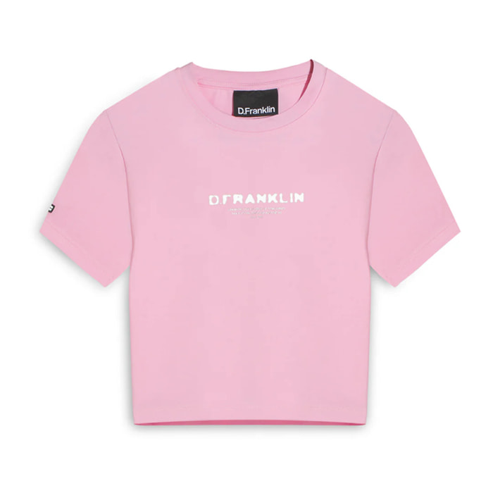 Camiseta Tomorrow Cropped Rosa Mujer D.Franklin