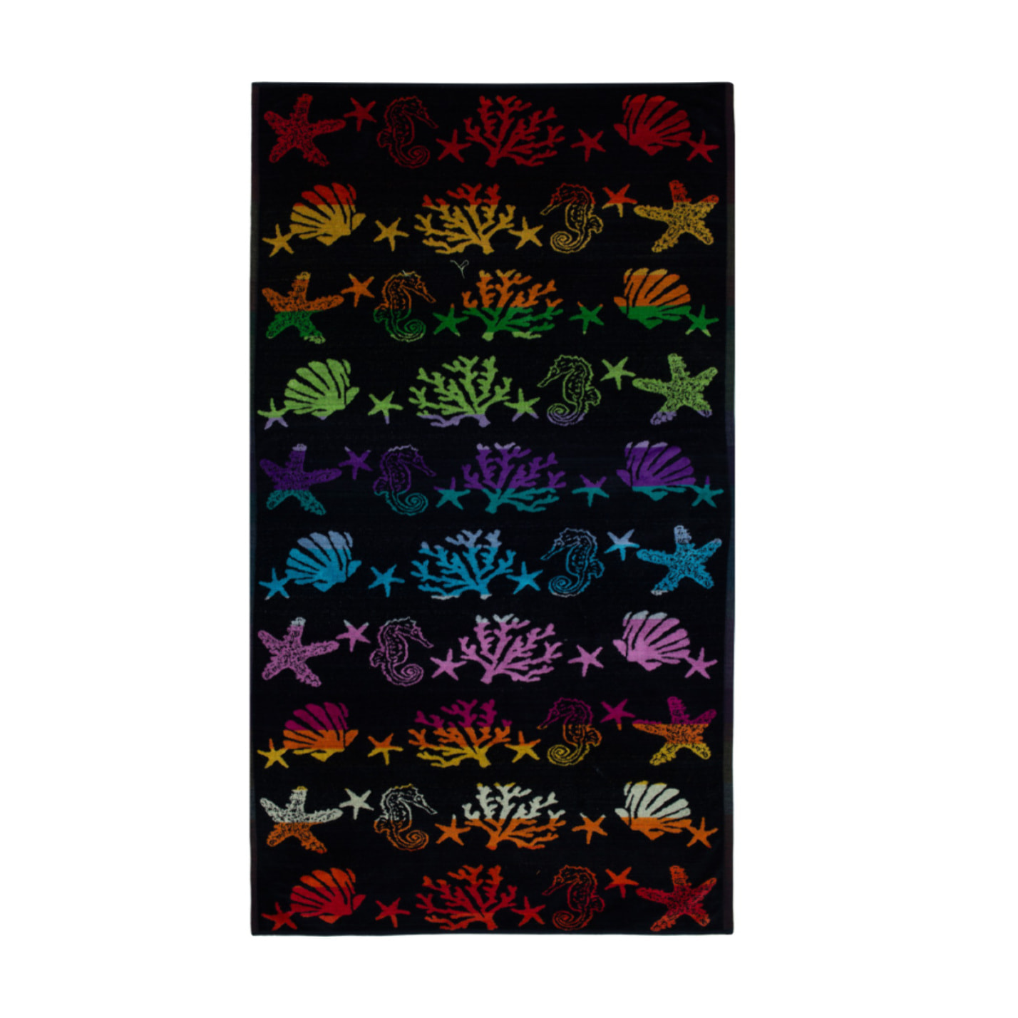 Telo Mare Spugna Jacquard Spiaggia Disegno Fantasy Sea