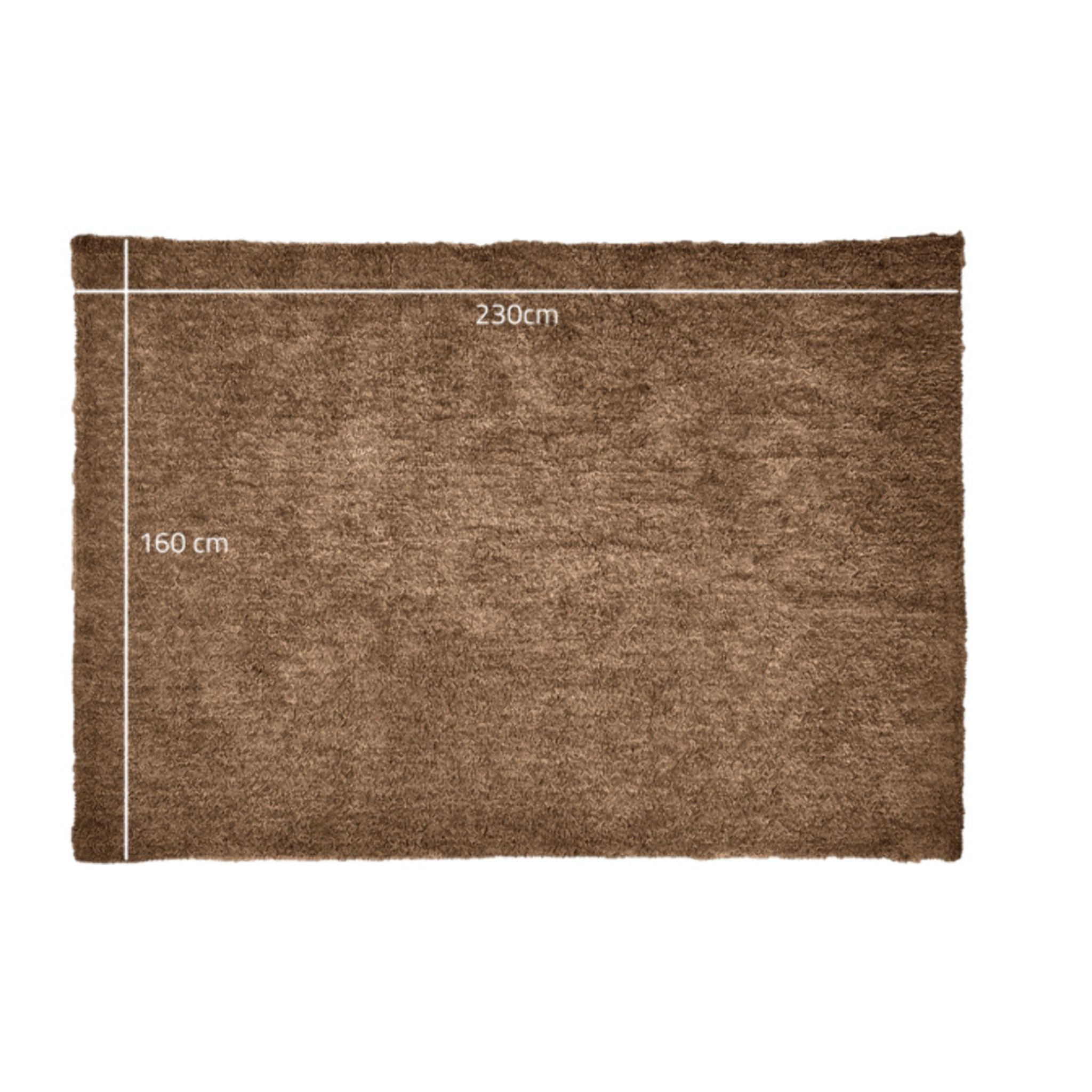 Tapis 160 x 230 cm en tissu doux à poils courts - KARA