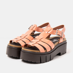 Sandalias 2042 NAPPA SHINNY FLAMINGO / LEEDS color Flamingo