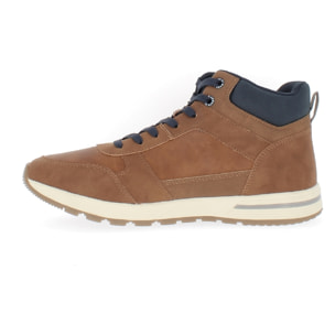 Armata di Mare Scarpe Uomo Stivaletti Casual Stringati con Soletta Rimovibile in Memory Foam AMU W23L444 Cognac