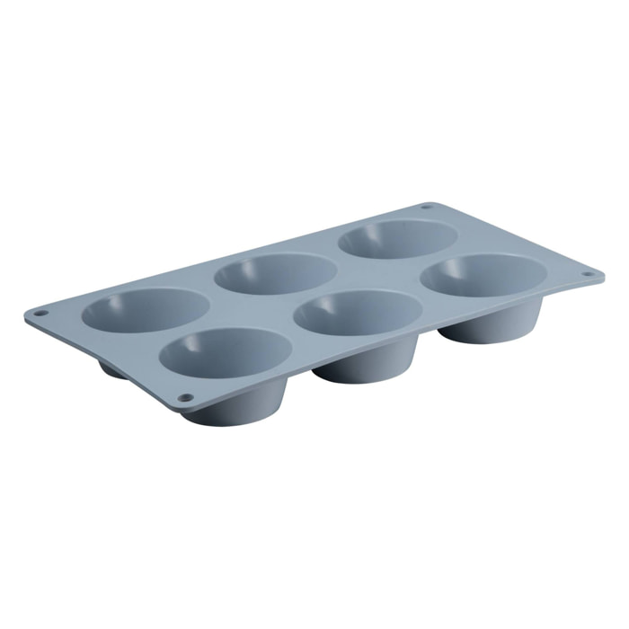 Molde de silicona para 6 magdalenas de ø26,8x16,5x3cm san ignacio