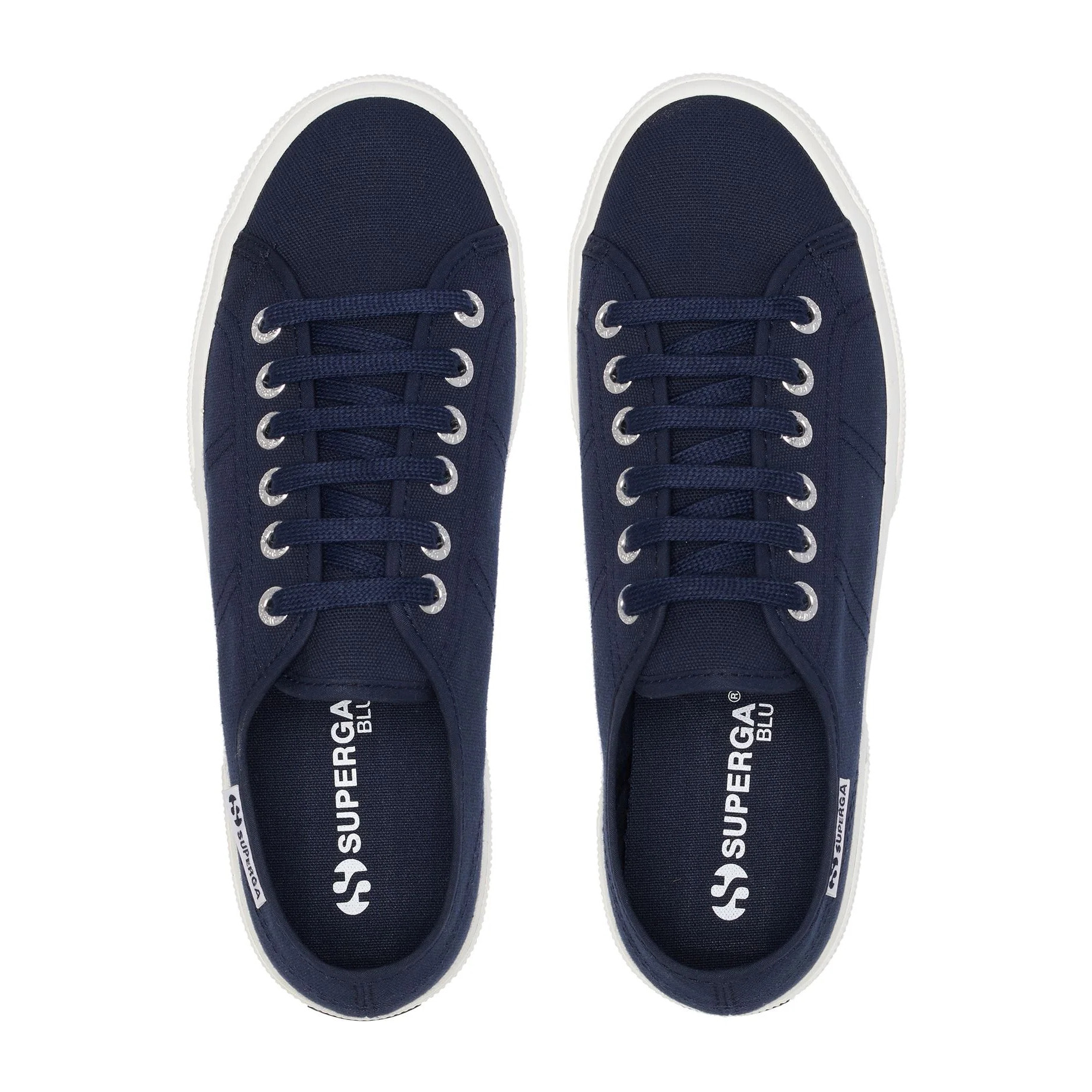 Scarpe da donna Superga Blu 3740 Platform Leggera