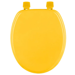 Abattant WC Bois laqué Jaune Colorama