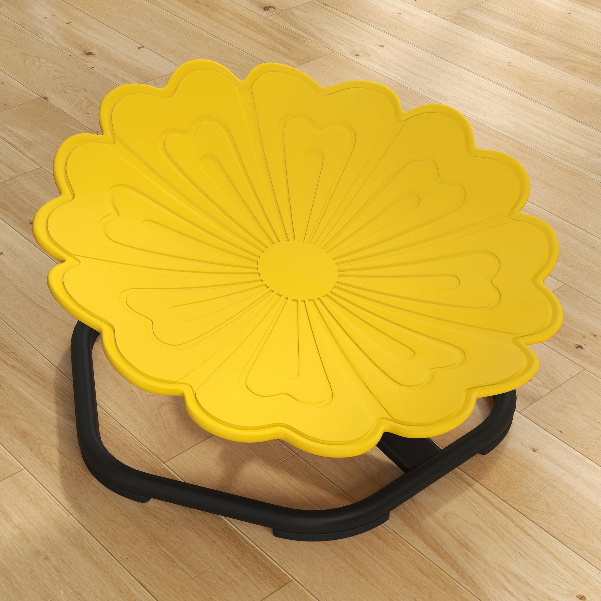 Chaise pivotante sensorielle pour enfant – Siège d'entraînement à l'équilibre et à la coordination – Jaune