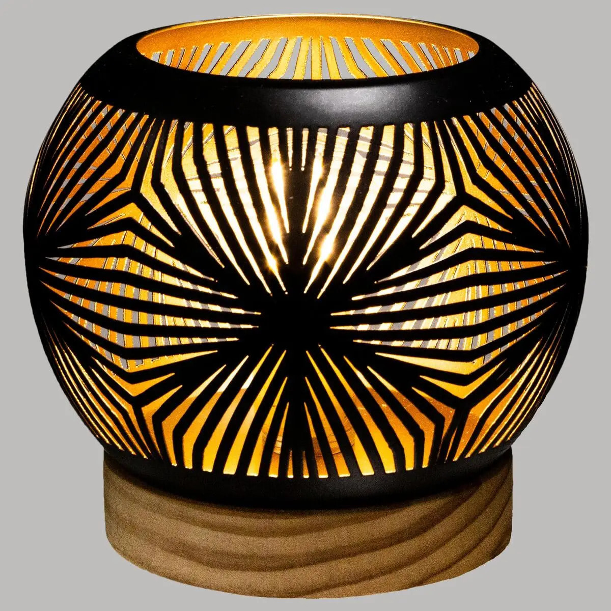 Photophore "Raja" boule LED métal D15cm