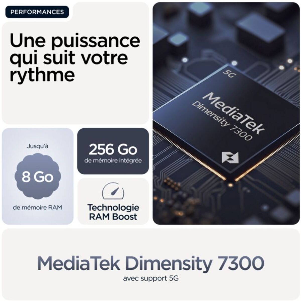 Smartphone MOTOROLA G86 Gris 256Go