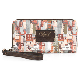 Cartera Mujer Sint Skpat Buildings Marron