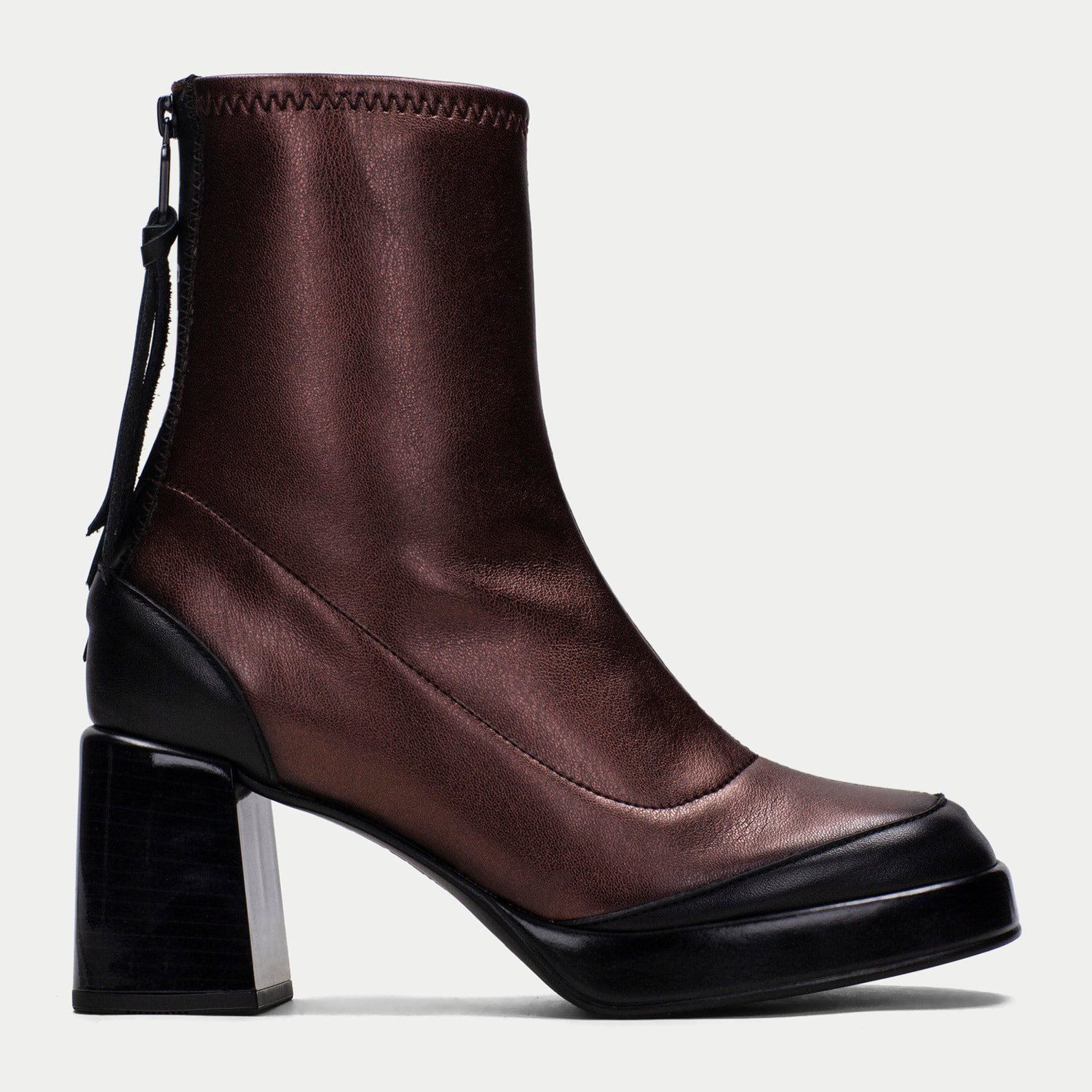 Botin Tokio Negro bronce 7 cm