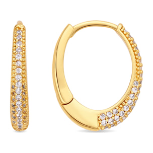 Pendientes Irian acabado oro amarillo 18k