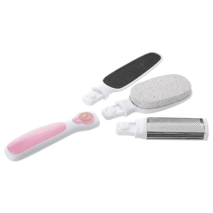 Brosse pédicure 3 têtes + manche