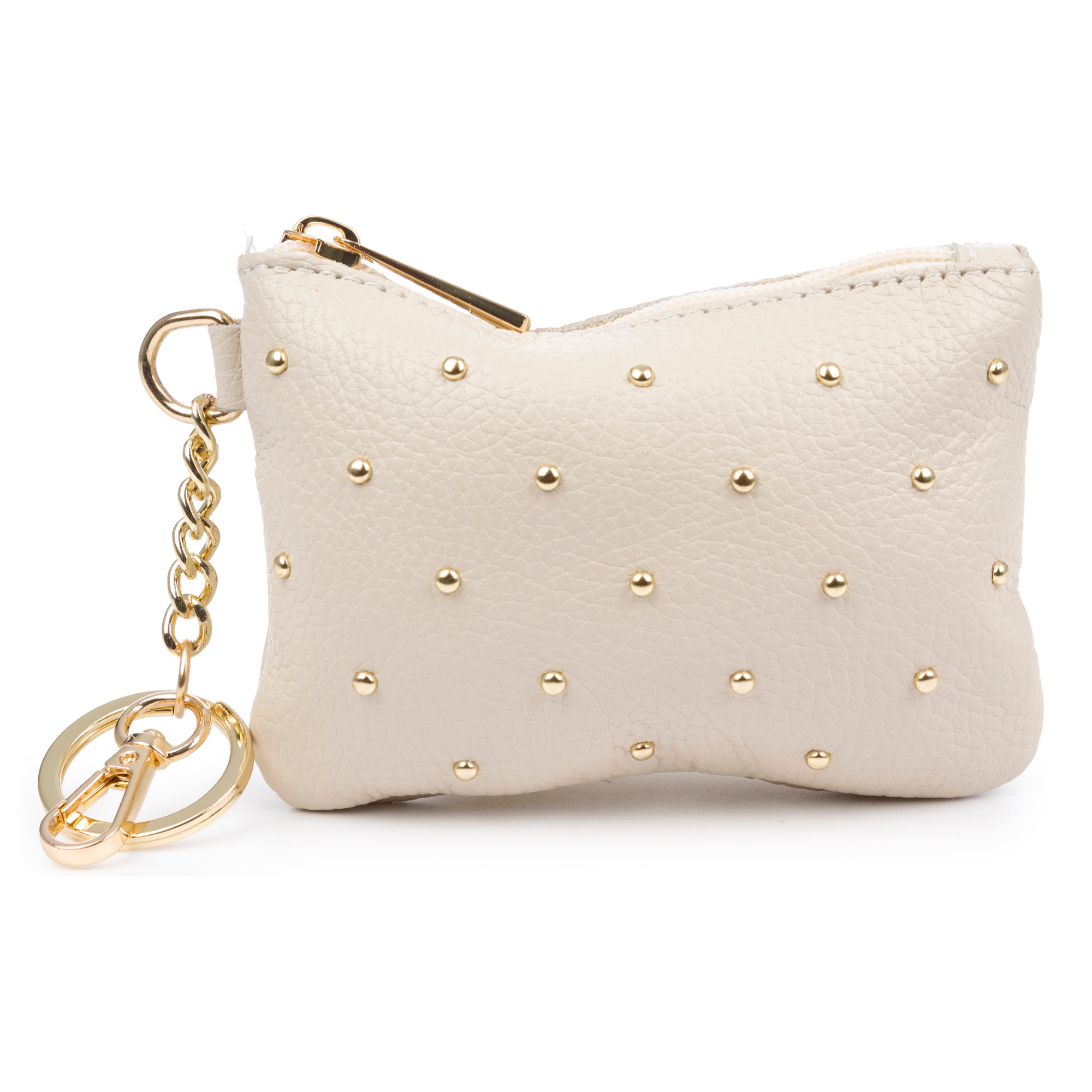 Bellosguardo Monedero Mujer. De piel auténtica acabado Dollaro con detalles metálicos.