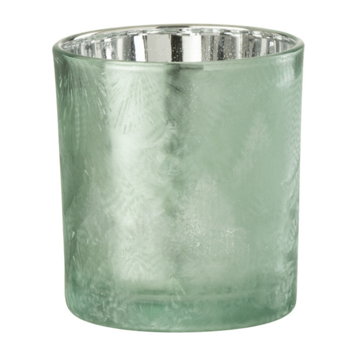 J-Line photophore Arbre - verre - vert/argent - 3 pcs