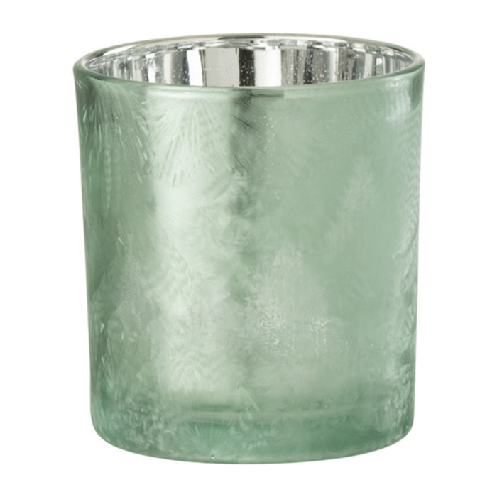 J-Line photophore Arbre - verre - vert/argent - 3 pcs