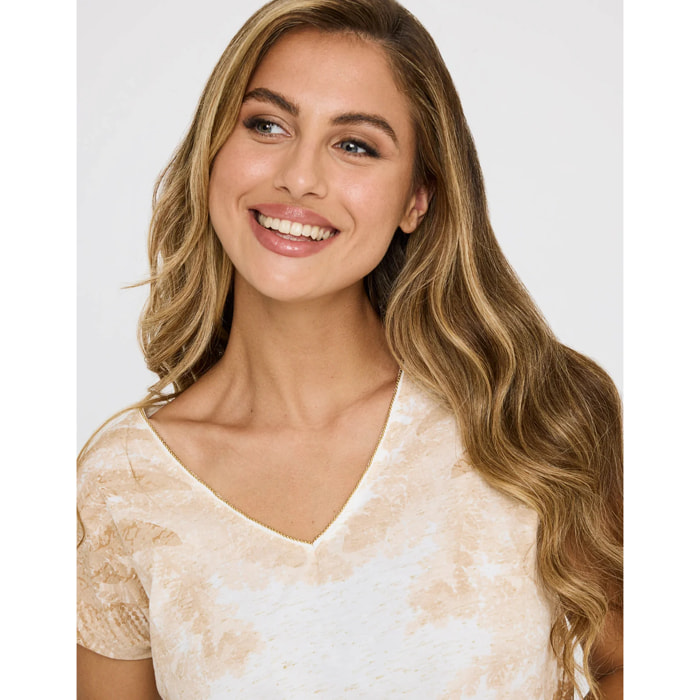 Camiseta Manga Corta Estampada - Ambera