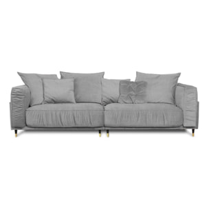 Canapé Droit Velours Fiorenzo - 4 places