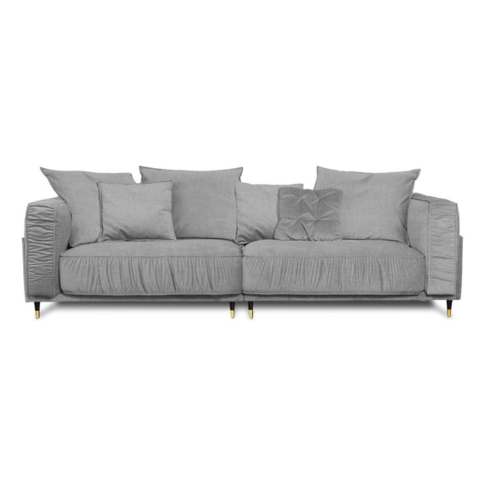 Canapé Droit Velours Fiorenzo - 4 places