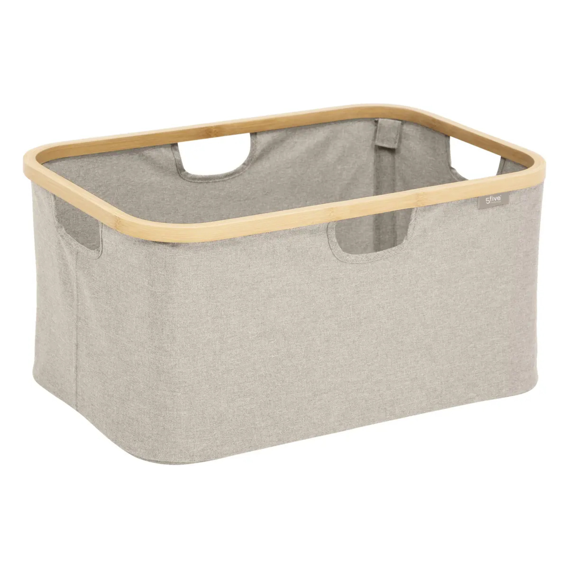 Panier à linge "Tidy box" 54L pliable gris