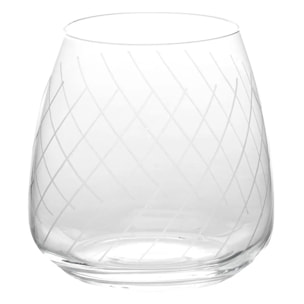 Lot de 4 gobelets bas Talia cristallin