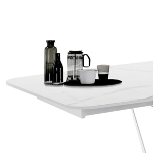 Tomasucci table extensible GRAM MATT WHITE MARBLE Multicolore
