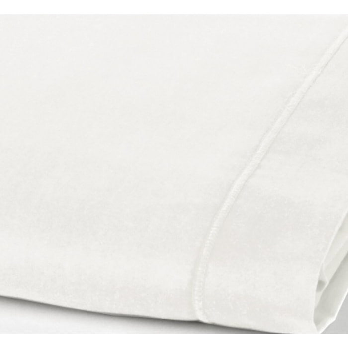 DRAP 2 PERS 240x300 percale de Coton - PERCALE BLANC
