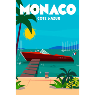 Tableau  monaco dream Tableau plexiglas