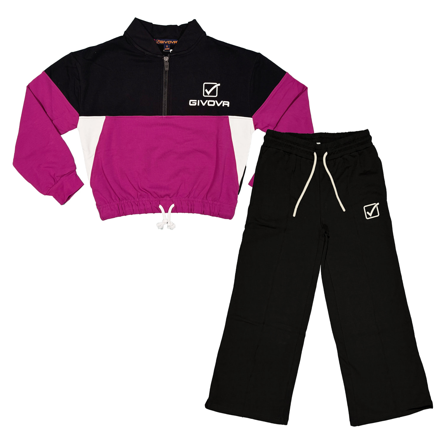 Tuta Ragazza GIVOVA 8 / 16 Anni Cotone Felpato Invernale