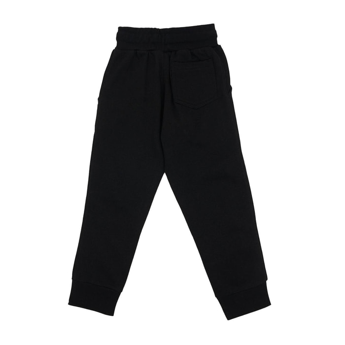 Pantalones de sudadera básicos con logo grande para niños