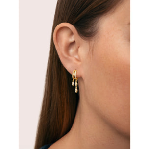 Orecchino Doble Drip Placcato Oro