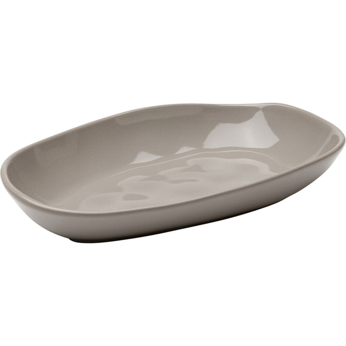 Assiettes Organic 25cm taupe set de 4 Kare Design