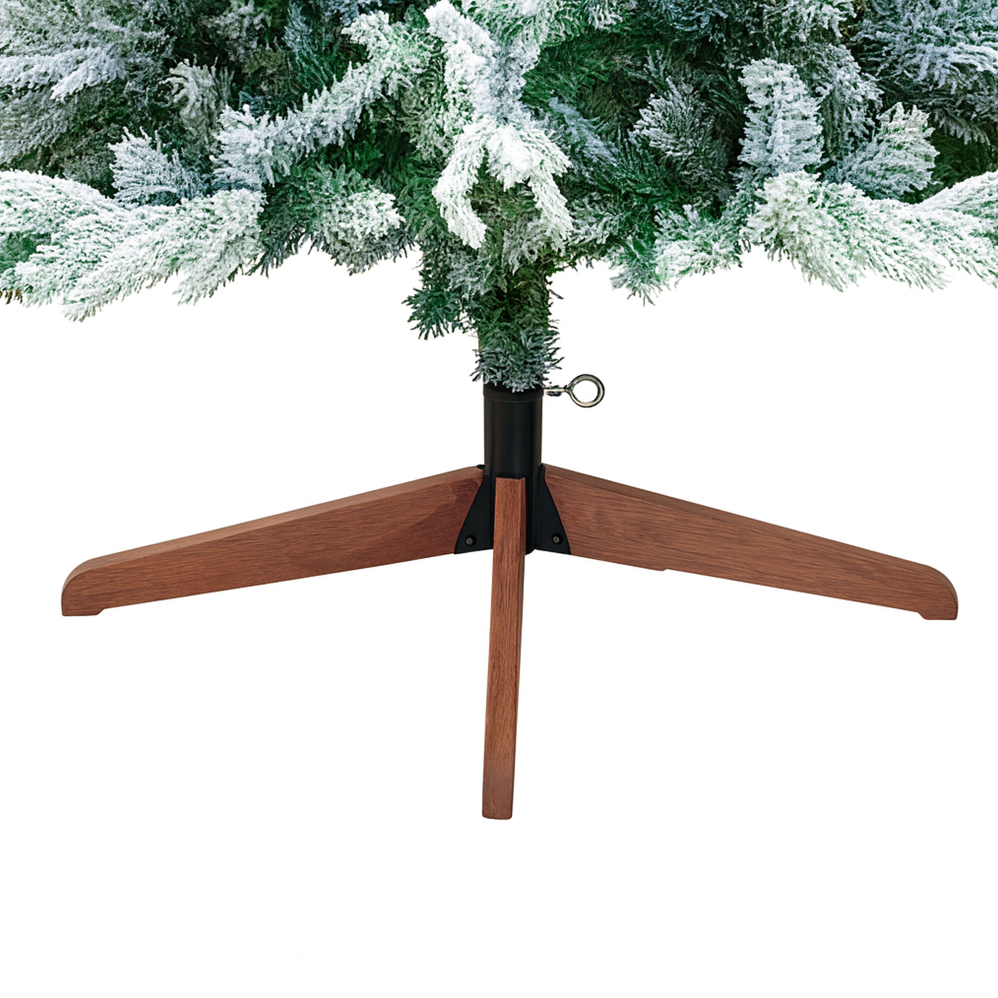 Donder - Albero di Natale innevato effetto realistico in PE e PVC Ø88x180H, 462 rami