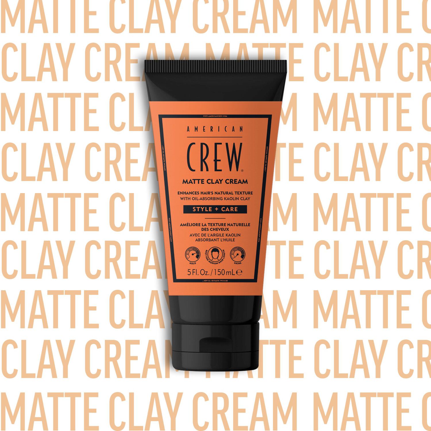 Crew Styling - Coiffant-soin hybride Matte Clay Cream 150ml