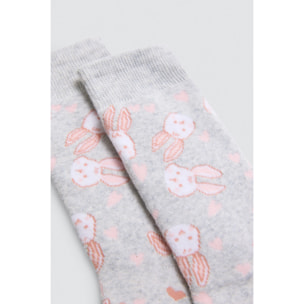 Confezione da 3 calzini termici per bambini con stampa Tea Time