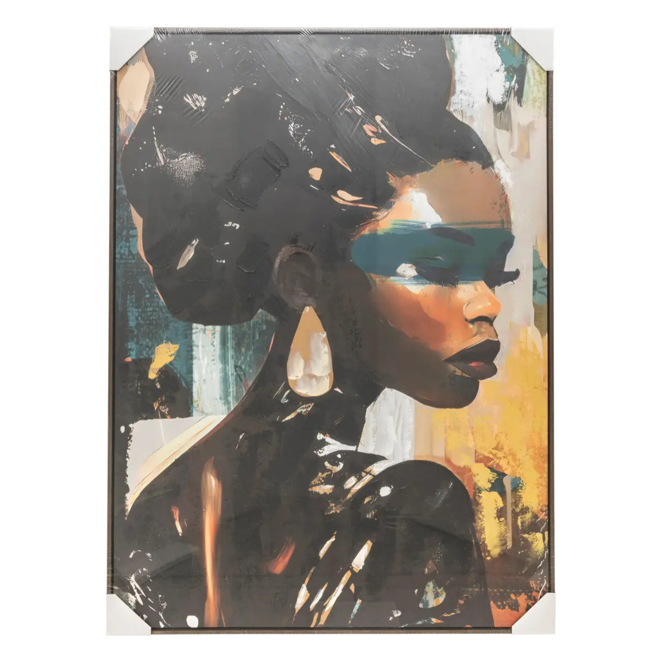 Toile peinte encadrée Isia 100x140cm