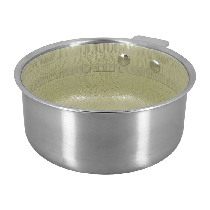 Casserole 16cm en acier inoxydable vert AGLAE