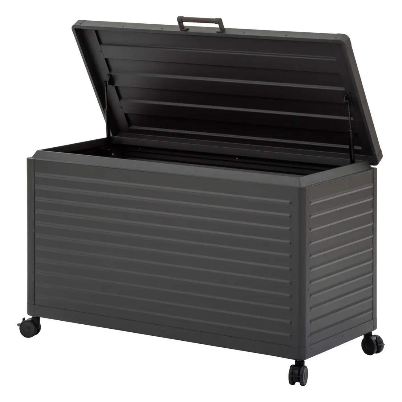 Coffre de rangement "Edenio" graphite S 130 x 60,4 x 78cm en aluminium 510 L