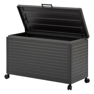 Coffre de rangement "Edenio" graphite S 130 x 60,4 x 78cm en aluminium 510 L