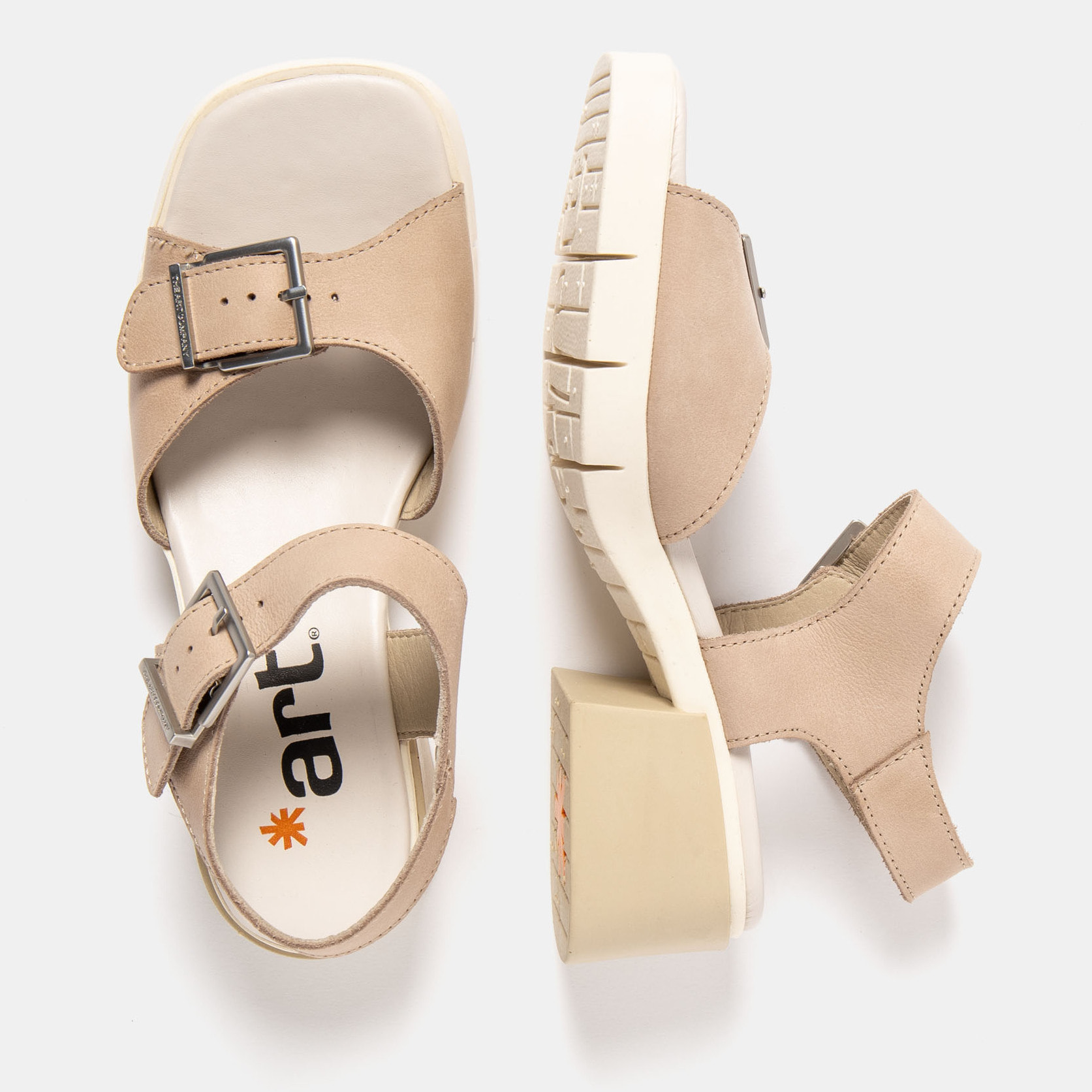 Sandalias con tacón 2061 ROMA CREAM / VARSOVIA color Cream