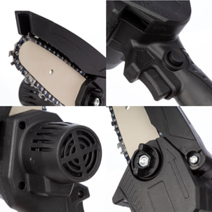 Motosierra de 4 pulgadas, 21V, 20000 RPM, 180W y DOBLE BATERIA de 13000mAh.