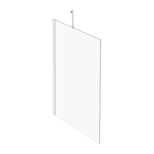 Pare bain fixe réversible Brive avec barre de renfort