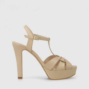 SANDALIAS BEIGE TREN